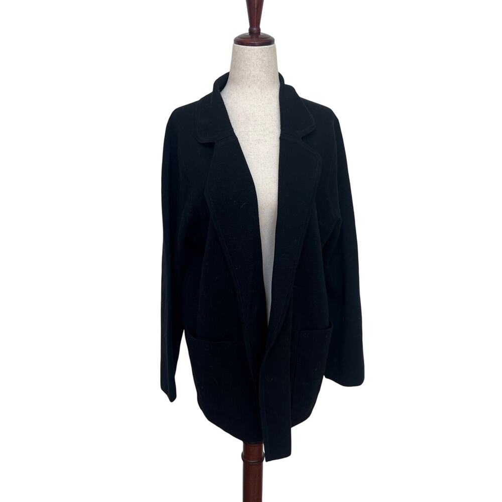 J.CREW Women's Open Front Cardigan Size M In Black